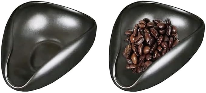 2pcs Ceramic Coffee Scoops Coffee Bean Weighing Bowls Coffee Powder Spoon by Mozacona