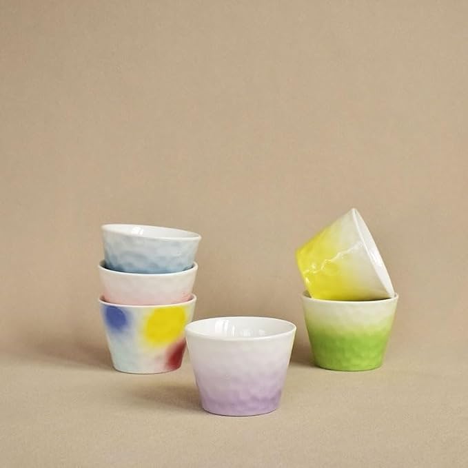 Underglaze Gradient Color Ceramic Cup | 180ml Coffee Tasting Cup | Sensory - Image 6