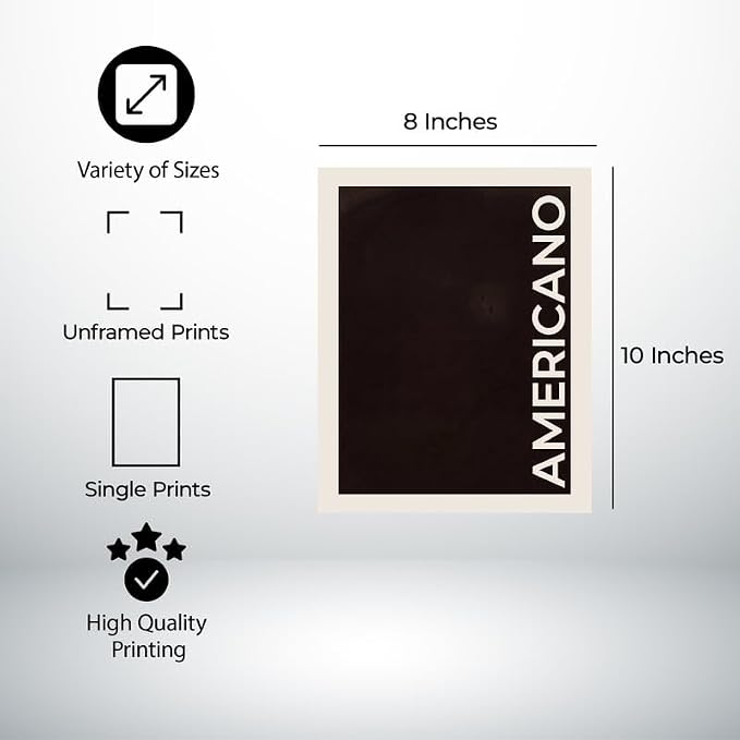 Lawrence Williams Designs Americano Coffee Poster - Image 2