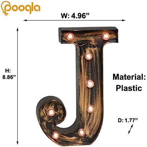 Pooqla Vintage Light Up Marquee Letters - Image 5
