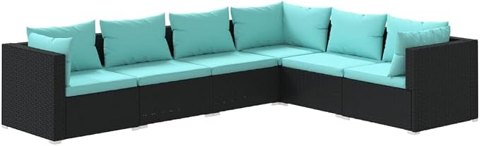 6-Piece Garden Lounge Set by Unknown
