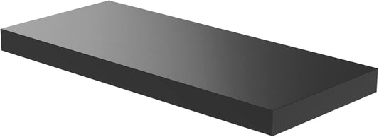 Floating Shelf, Set of 1 Wall Shelf, 30 in W x 12.75 in D x 2 in H Wooden Floating Wall Shelf with Invisible Brackets for Living Room/Bedroom/Bathroom/Kitchen Storage and Decor, Black