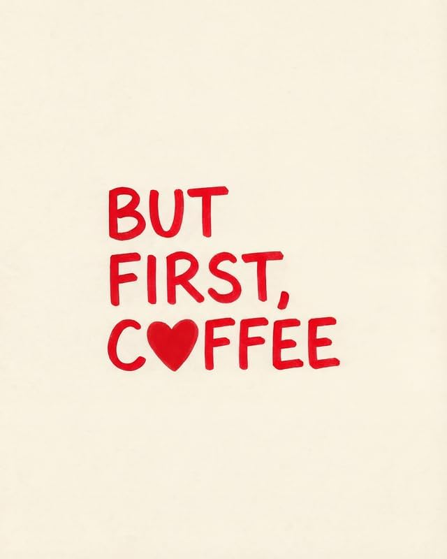 Lawrence Williams Designs But First Coffee Poster by LawrenceWilliamsDesigns