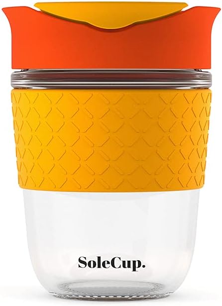 Reusable Strengthened Glass Travel Cup by SoleCup