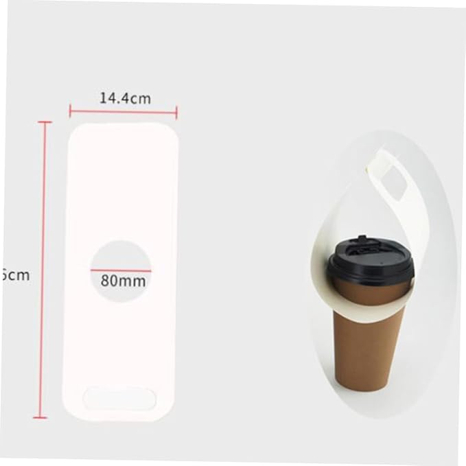 Alipis 20pcs Disposable Drink Carrier Tray White Paper Cup Holder - Image 2