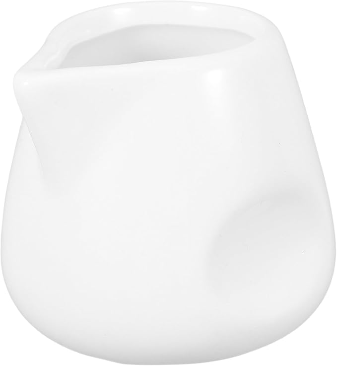 Alipis Ceramic Creamer Pitcher Small 110ml Porcelain Milk Jug by Alipis