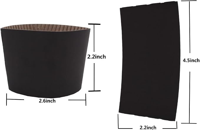 EchoDone 8 oz Disposable Coffee Cup Sleeves - Image 2