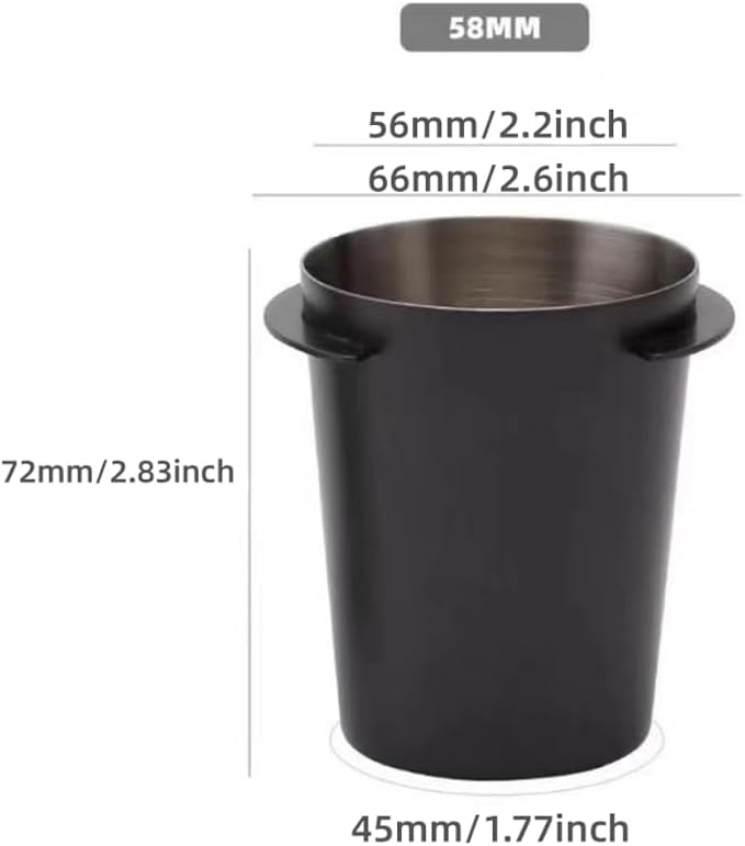 Espresso Dosing Cup, 58mm Stainless Steel Coffee Dosing Cup Portafilter Coffee - Image 2