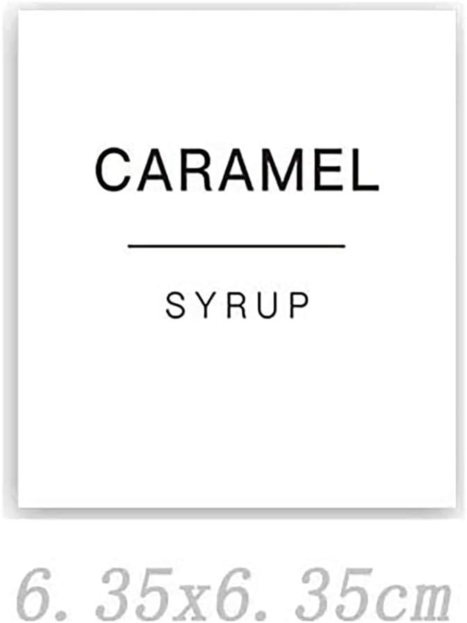 84 Pcs Coffee Syrup Labels Minimalist Coffee Bar Labels Syrup Dispenser Labels - Image 2