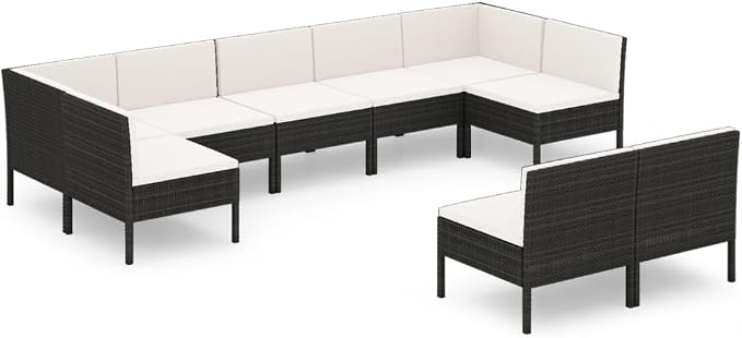 LKJephalotrope 9 Piece Patio Lounge Set by LKJephalotrope