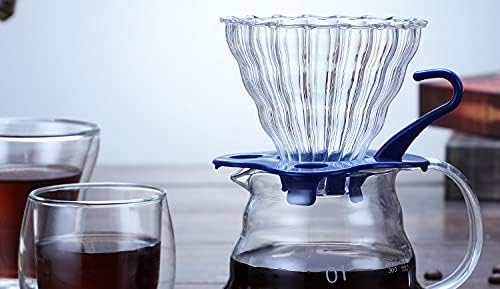 2pcs Glass Funnel Pour Over Coffee Filters, Coffee Drippers - Image 5