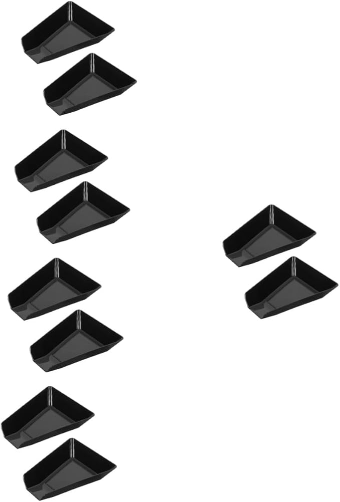 SOLUSTRE 10pcs Coffee Bean Plate Serving Tray by SOLUSTRE