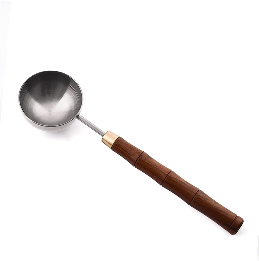 Rosewood Handle Coffee Scoops – Exquisite and Portable Stainless Steel Spoon by GonzoneCoffeeLab