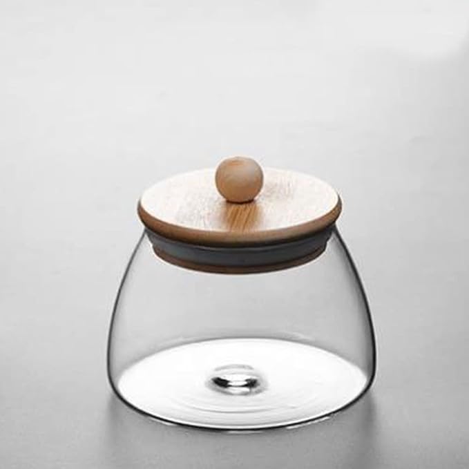 Glass Jar with Airtight Bamboo Lid Container Storage - Image 2