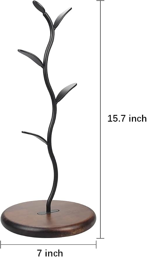 Mi hogar Leaf-Shaped Mug Tree Stand - Image 2