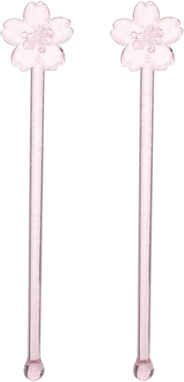 PRETYZOOM 2 Pcs Reusable Coffee Stir Sticks 6.29 Inch Lightweight Glass Swizzle by PRETYZOOM
