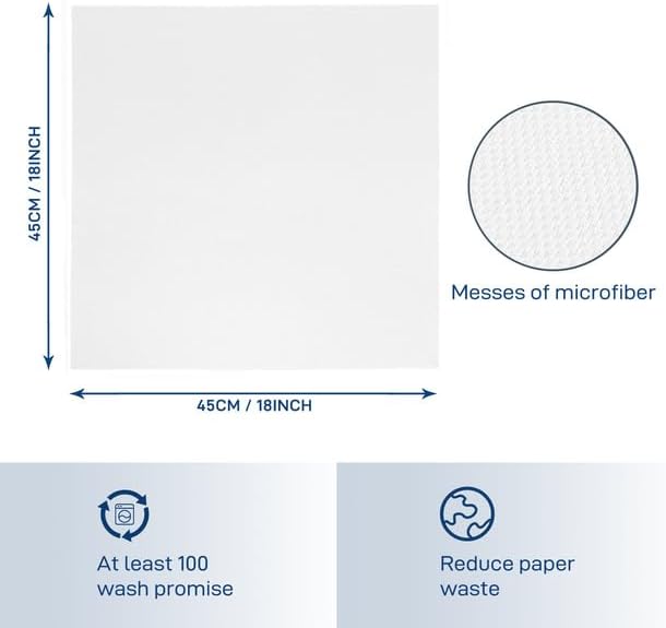 Microfiber Cleaning Cloths Glass Cleaner: 8 Packs 18X18 Window Cleaner Kit Wine - Image 2