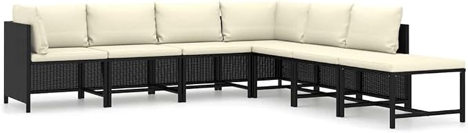 7-Piece Garden Lounge Set, Modular Sofa by Unknown