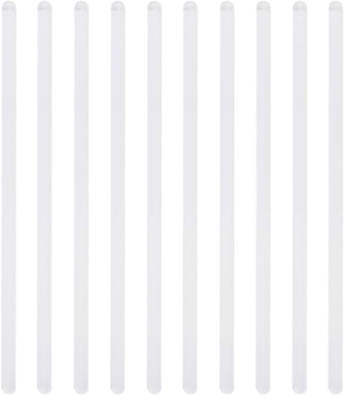 10 Pcs Glass Stirring Sticks Lab Stirring Rods Science Mixing Sticks Clear by UUYYEO