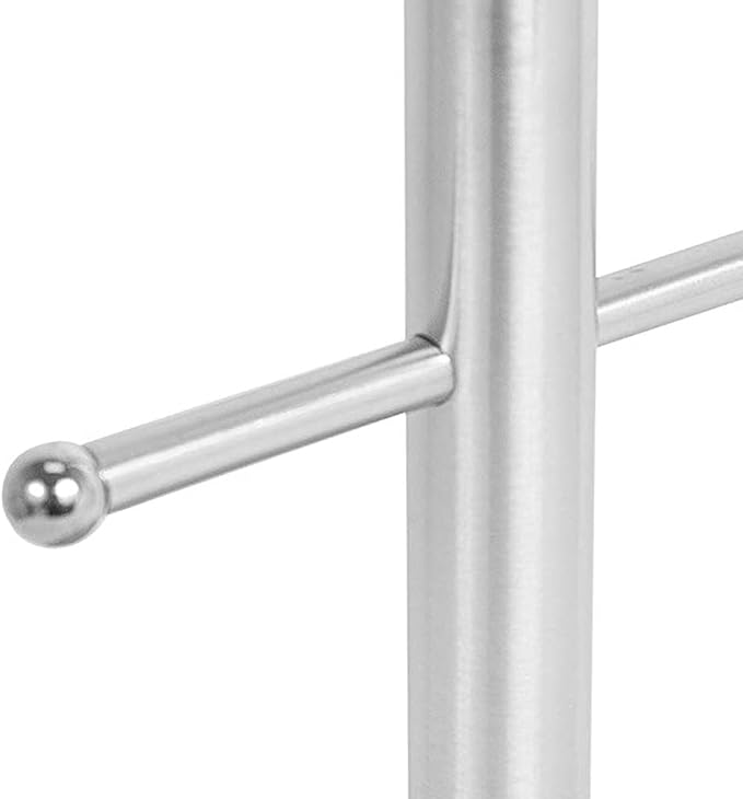 6 Cup Mug Tree Holder Tabletop Coffee Tea Kitchen Storage Rack Silver - Image 5