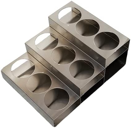 Rattleware 3-Tier Stainless Steel 9 Bottle Coffee Syrup Wire Rack Fifths – by rattleware