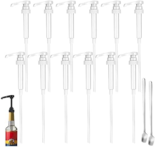 12 Packs White Coffee Syrup Pump, Compatible by DupakSYS