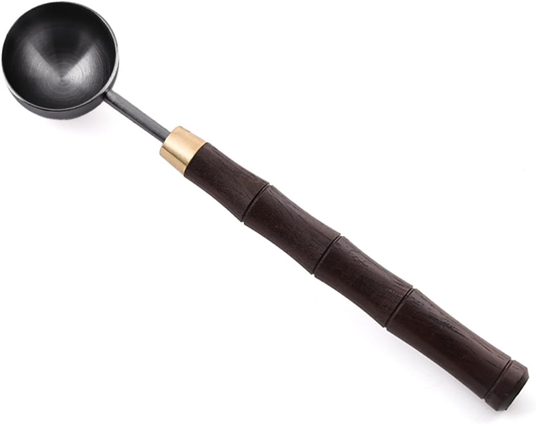 Ebony Wood Handle Coffee Spoon – Exquisite and Portable Stainless Steel Spoon by GonzoneCoffeeLab