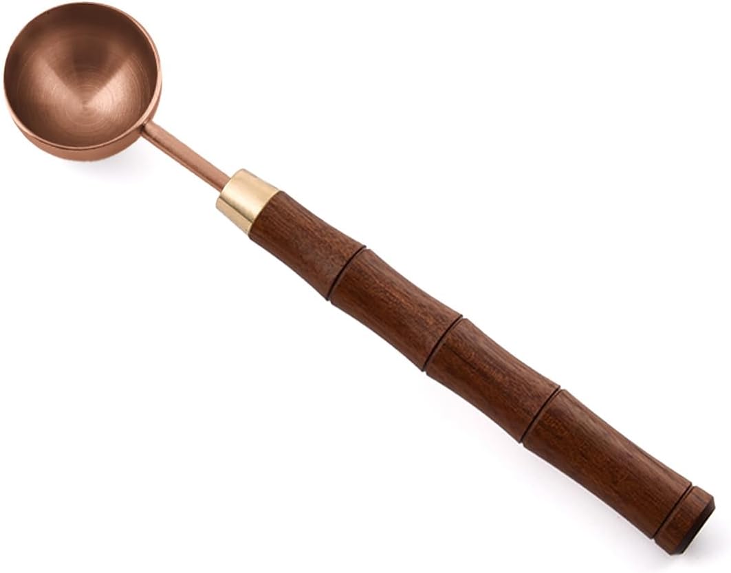 Rosewood Handle Coffee Scoops – Exquisite and Portable Stainless Steel Spoon by GonzoneCoffeeLab