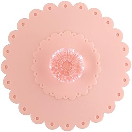 AKOAK 2 PCS New Cute Anti-dust Silicone Acrylic Diamond Glass Cup Cover Coffee - Image 2