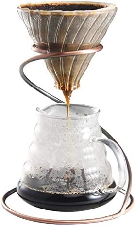 Reusable Metal Pour Over Coffee Dripper Stand Circinate Shaped - Image 4