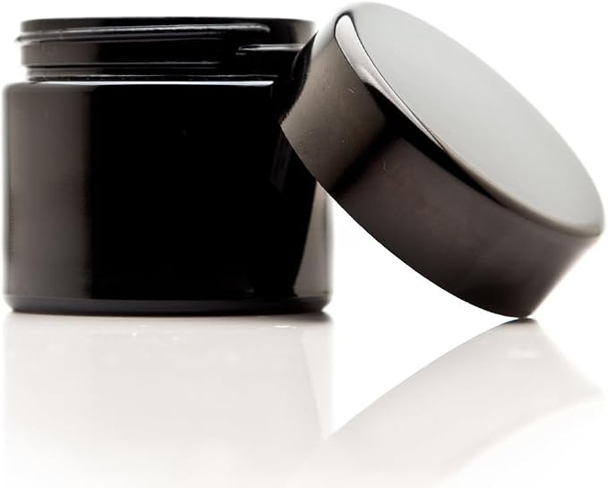 Infinity Jars Classic Black Glass Jar 100 ml Ultraviolet Airtight Smell Proof - Image 3