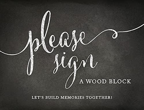 Andaz Press Wedding Party Signs, Vintage Chalkboard Print, 8.5x11-inch by AndazPress
