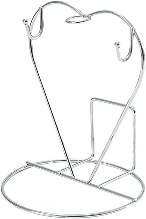 Heart Shaped Tea Cup and Saucer Display Stand Holder Rack Metal Cup Saucer by Eforcase