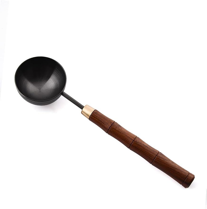 Rosewood Handle Coffee Scoops – Exquisite and Portable Stainless Steel Spoon by GonzoneCoffeeLab