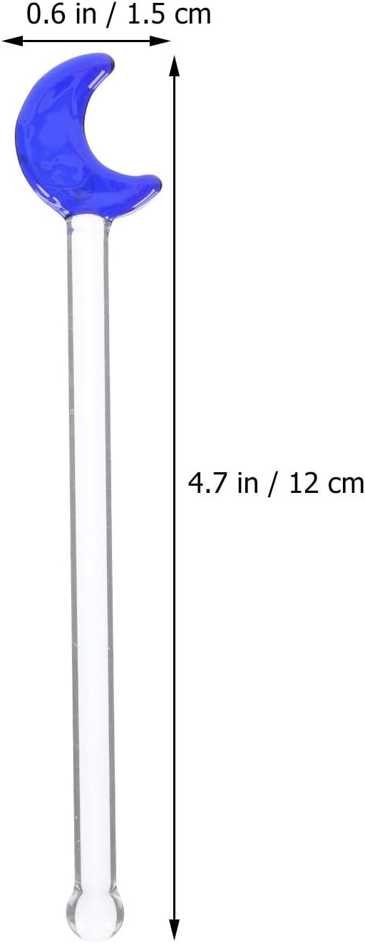 DOITOOL Glass Stirring Sticks 6-Pack 4.72 Inch Clear Cocktail Swizzle Sticks - Image 2