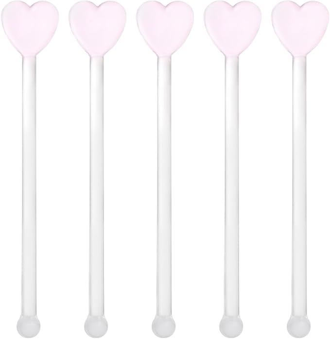 DOITOOL 5pcs Glass Coffee Stirrers Beverage Stir Sticks, Stirring Rod Swizzle by DOITOOL