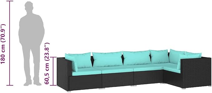 5-Piece Garden Lounge Set - Image 8