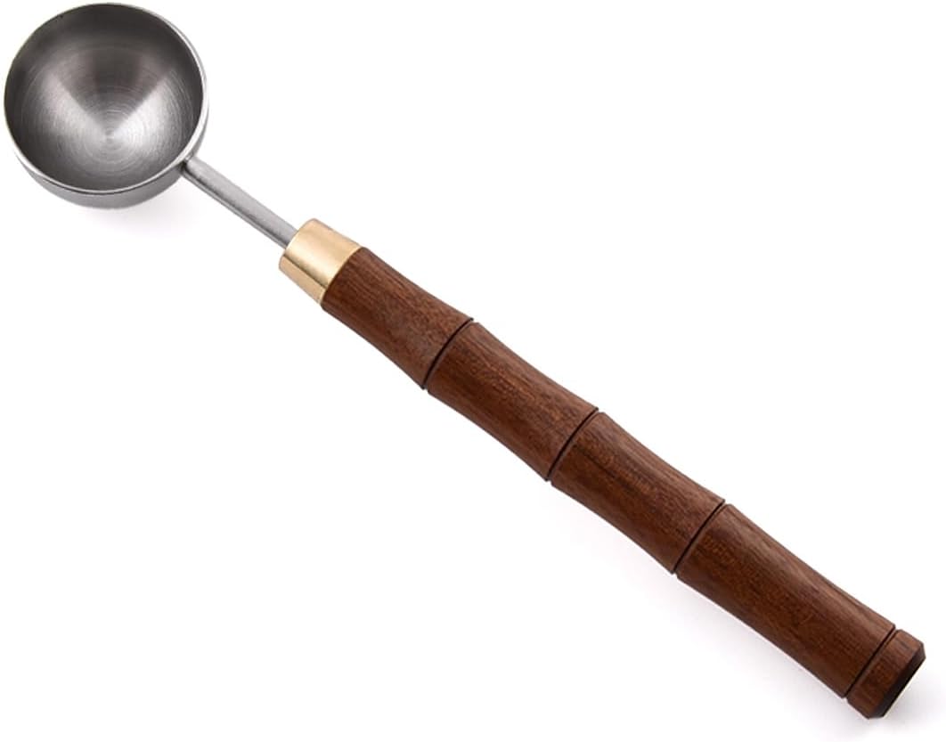 Rosewood Handle Coffee Scoops – Exquisite and Portable Stainless Steel Spoon by GonzoneCoffeeLab