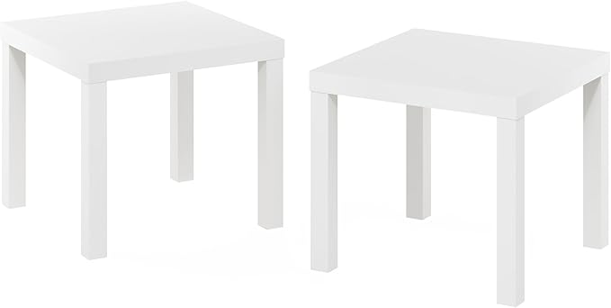 Furinno Classic Homey Square Parsons Side End Table - Image 4