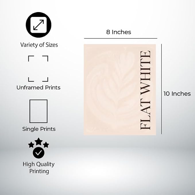 Lawrence Williams Designs Flat White Coffee Poster - Image 2