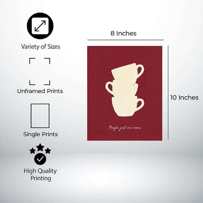 Lawrence Williams Designs Maybe Just One More Coffee Poster - Image 2