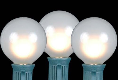 G50 Patio String Lights with 125 Frosted Globe Bulbs – Outdoor String Lights – - Image 6