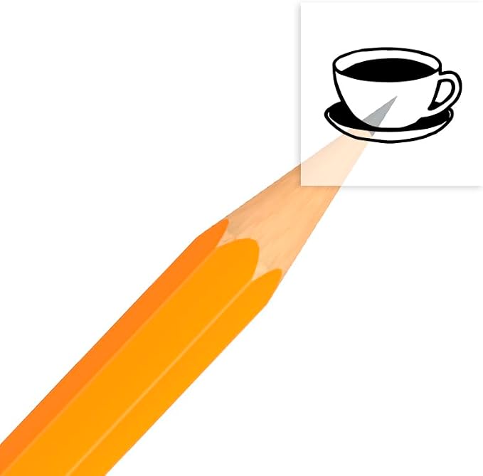 Coffee Tea Clear Planner Stickers, 0.5 inch - Image 2