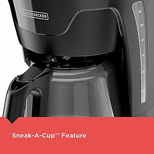 BLACK+DECKER CM1110B Programable 12-Cup Coffee Maker, Easy Pour, Non-Drip Carafe - Image 4