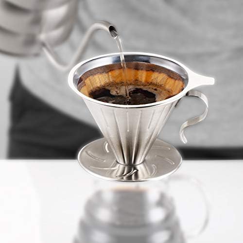 Vila Coffee Filter, Fine Mesh Coffee Maker, Stainless Steel Pour Over Coffee - Image 2
