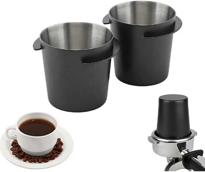 2PCS Coffee Dosing Cup 51mm, Stainless Steel Espresso coffee Dosing Cup by TQEONKL