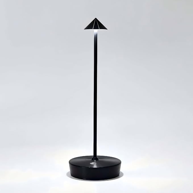 Rechargeable Cordless Table Lamp, 6000mAh LED Battery Operated Desk Lamp Touch by Tpczqj