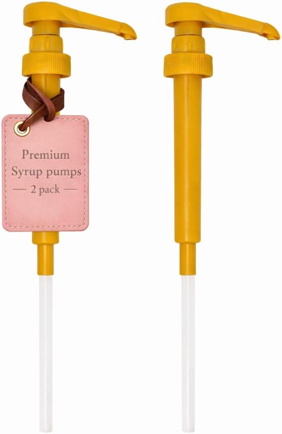 Coffee Syrup Pumps 750ml / 25.4oz Fits Syrup Pump Dispensers by NixxieBasics