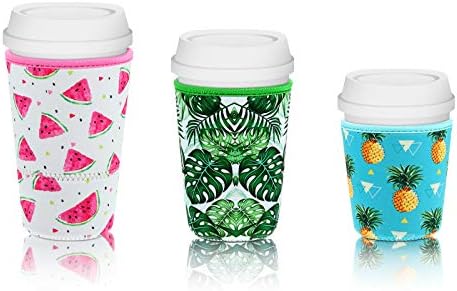 Patelai 4 Pieces Reusable Iced Coffee Sleeve Cup Insulator - Image 6