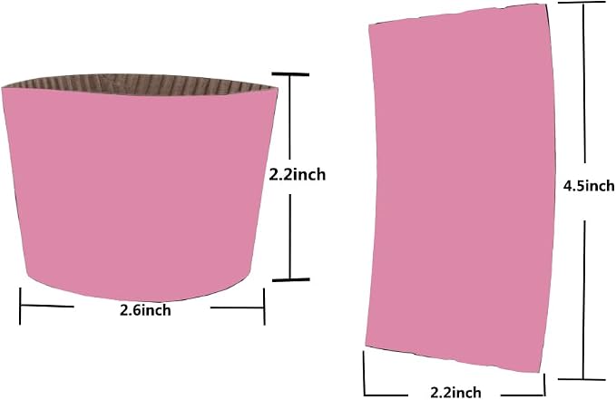 EchoDone 8 oz Disposable Coffee Cup Sleeves - Image 2